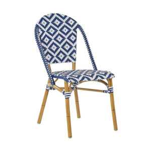 Puutarhatuoli 4 kpl Sininen/Valkoinen Rifreddo - Sininen