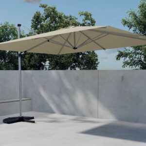 Ita päivänvarjo 294×294 cm ulkokäyttöön - Vaaleankeltainen