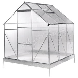Kasvihuone puutarhaan Apulia Hopea 190 cm - Hopea/Läpinäkyvä